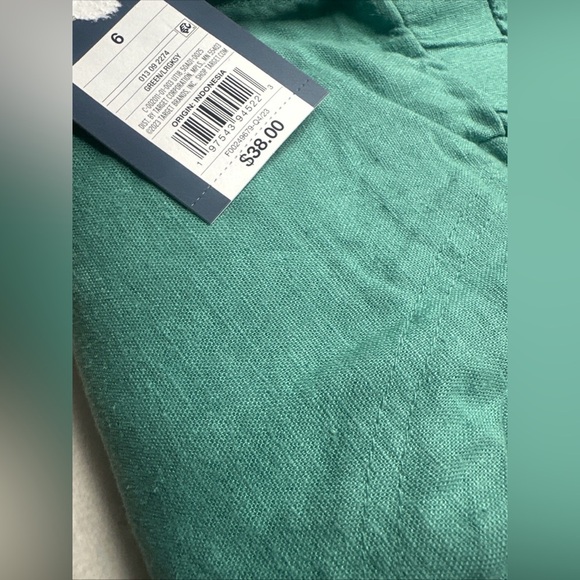 Universal Thread Women's Short Sleeve Linen jumpsuit, romper Green women’s Size - Picture 12 of 12